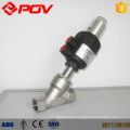 Angle seat valve pneumatic valve